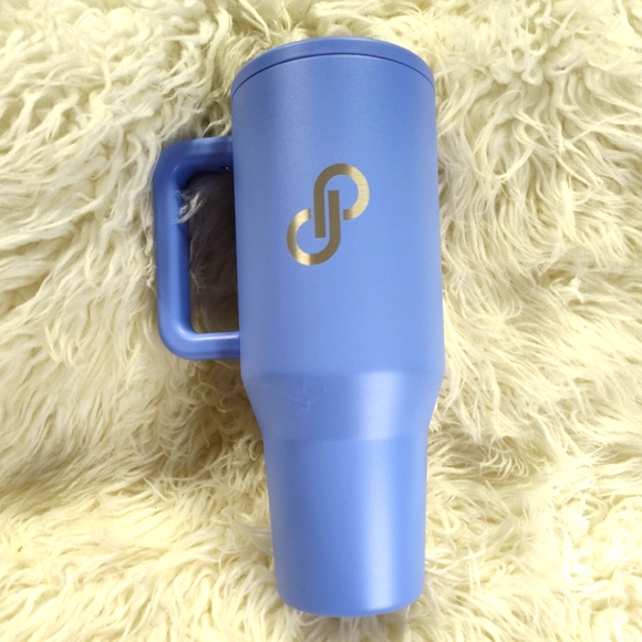 Poshmark Other - Poshmark Hydrojug 40oz traveler light blue core logo tumbler mug water b…
